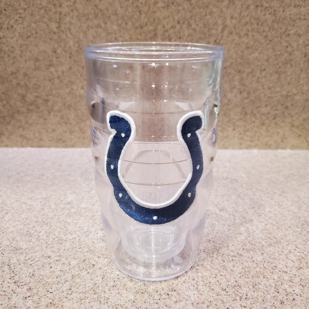 Indianapolis Colts Football Clear Double Wall Insulated Reusable Tervis Tumbler